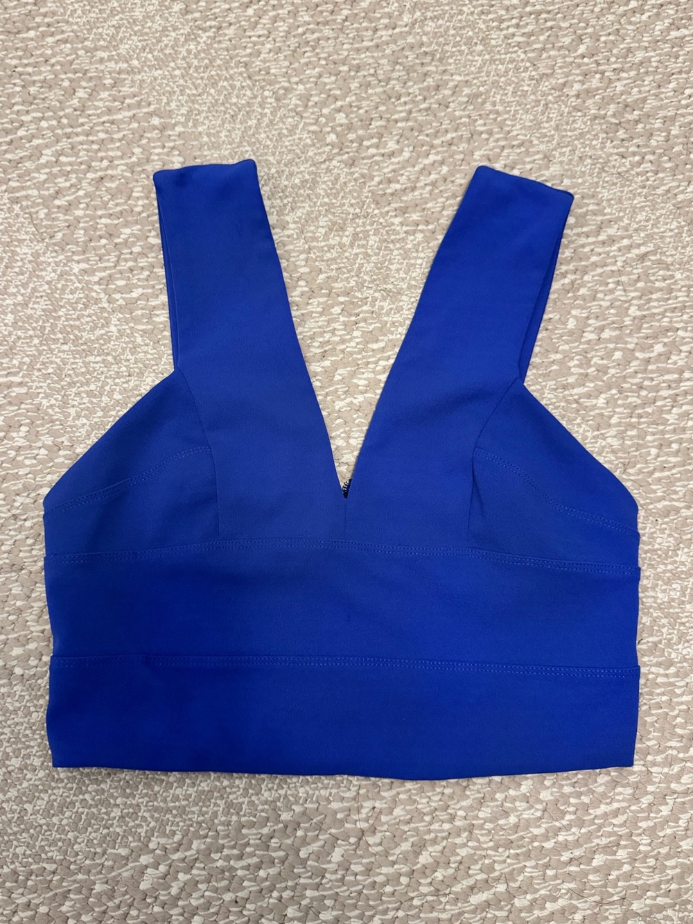 Dynamite Tailored V-Neck Crop Top in Royal Blue Size XS